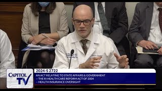 Senate Healthcare Hearing on Rate Parity Bill S-2722