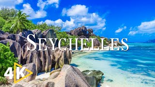 FLYING OVER SEYCHELLES (4K UHD) - Calming Music With Beautiful Nature Video - 4K Video Ultra HD