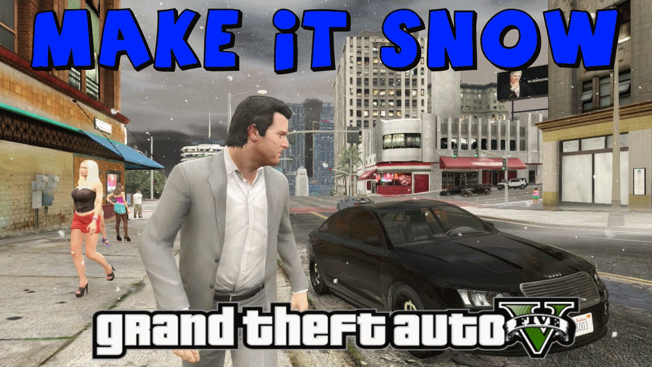 MAKE IT SNOW MOD - Online & Offline - GTA V PS3 Only 