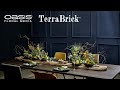 Garden Tablescape design using OASIS® TerraBrick™ Floral Media