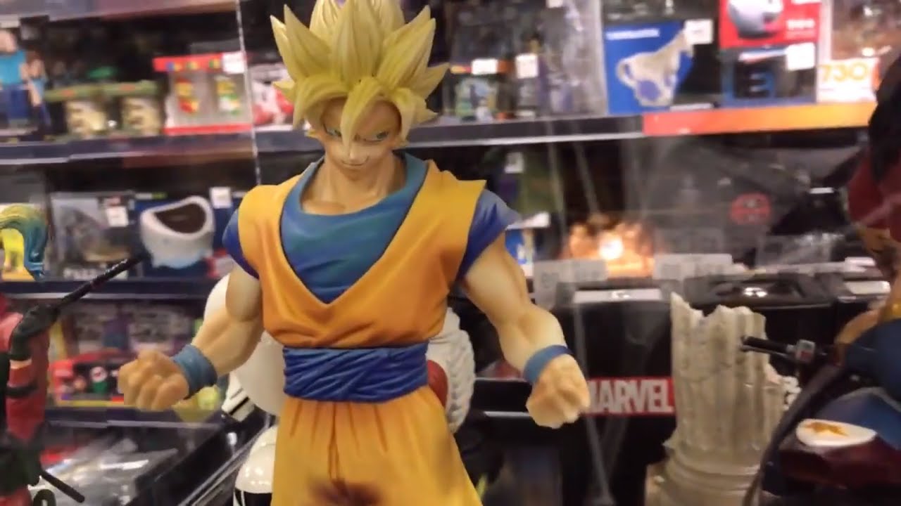 New Dragonball Z Super Toys Action Figures Hunt At The Mall Gamestop 2017 2018 Masterstars Banpresto Youtube