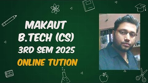 MAKAUT B.TECH(CS) 3RD SEM 2025 ONLINE TUITION | BEST NOTES | CALL @9875642353