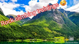 Rock climbing training at hills😉!!