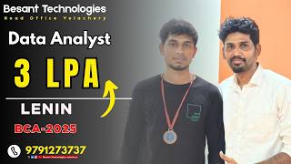 Data Analyst 🔥 3 LPA Package | Lenin Massive IT Placement Success 🚀 screenshot 4