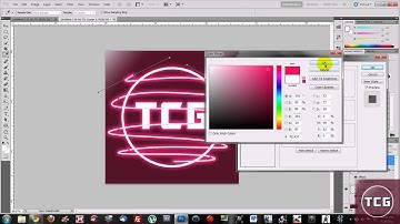 [HD](1080p)How to make a glowing line around objects in photoshop cs5!