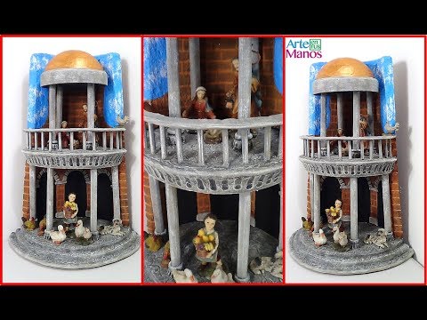 ?TEJA de BARRO estilo romano, técnica BELENES paso a paso