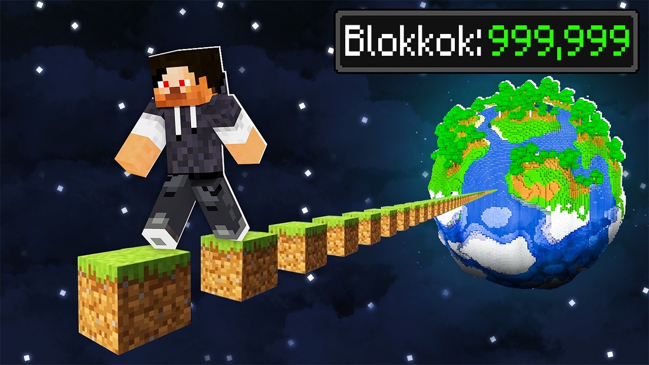 Minecraft, De 1.000.000 BLOKKOT Kell Utaznom 😵