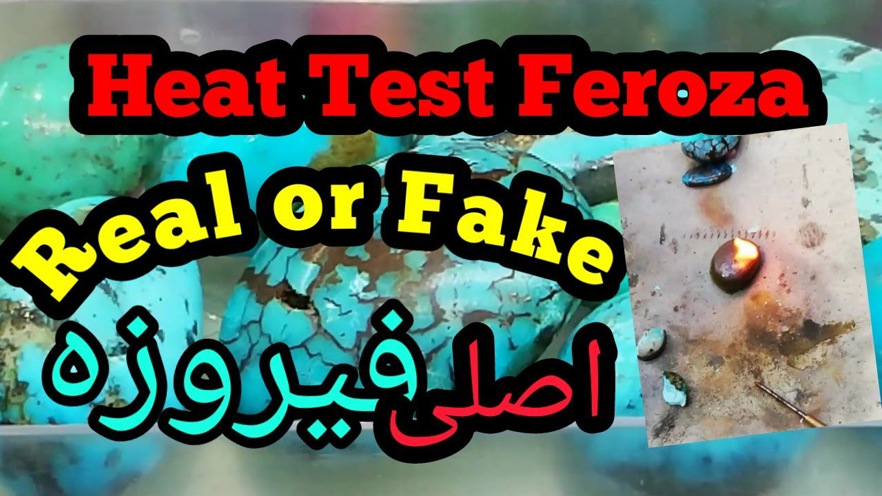 How to check feroza فیروزہ stone with heat Fire Easily Check burn the