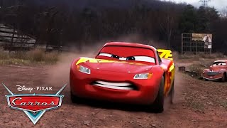 Relâmpago Mcqueen Corre Com Cruz Ramirez Em Thomasville | Pixar Carros