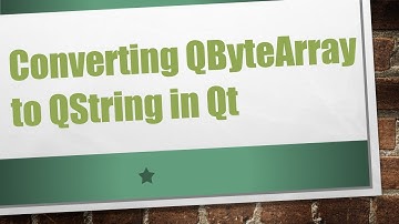 Converting QByteArray to QString in Qt