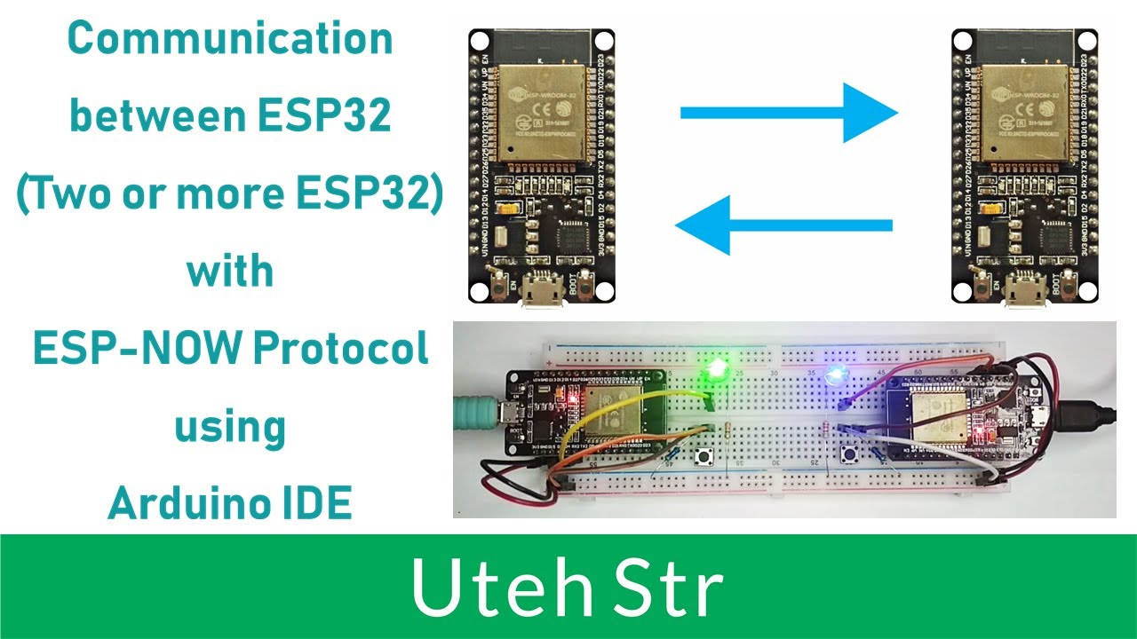 Arduino IDE + ESP32 | Communication between ESP32 (Two or more ESP32) with ESP-NOW Protocol