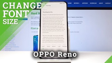 How to Maximize Font Text in Oppo Reno - Set Up Font Size & Style