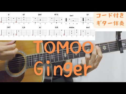 【ギターコード付き】TOMOO/Ginger【アコギ弾いてみた】
