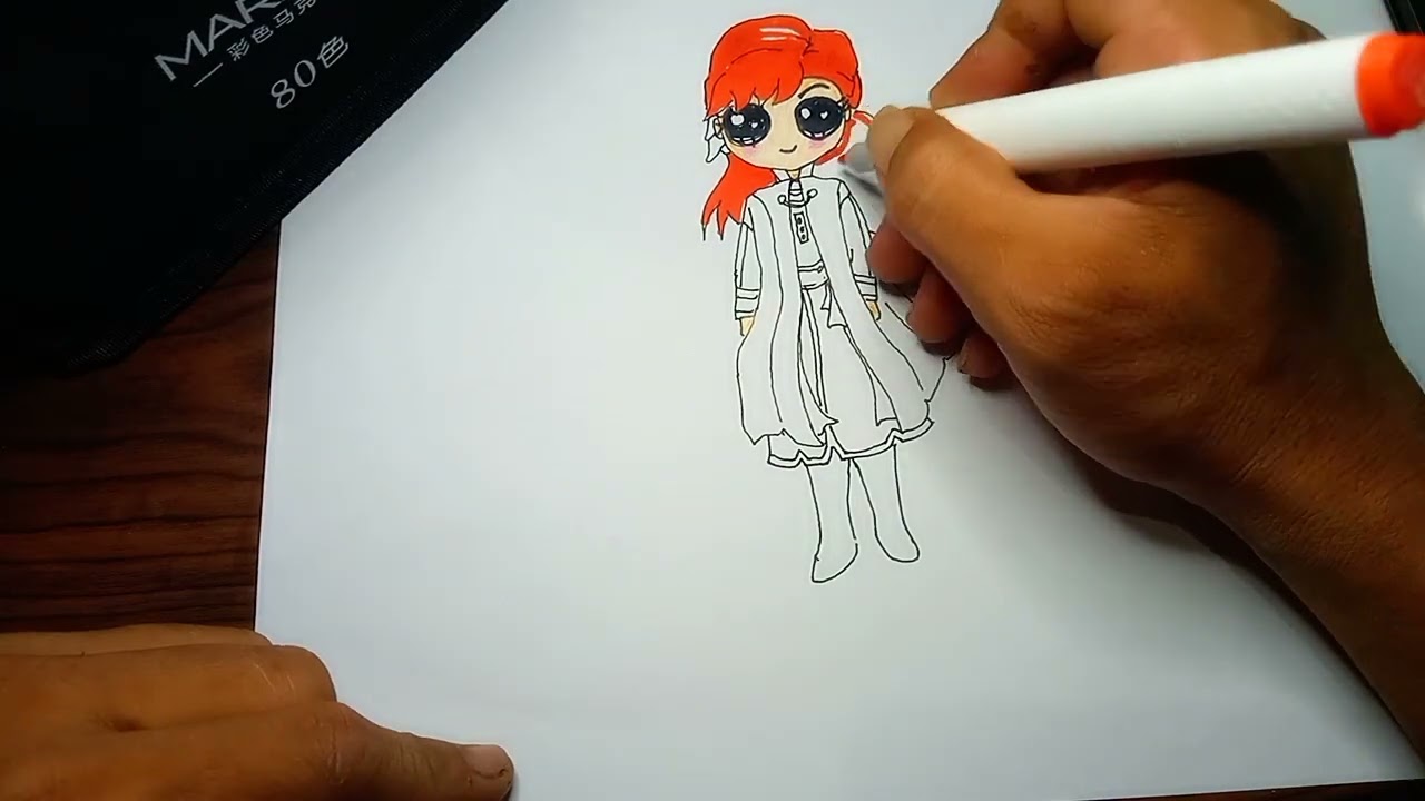 cara menggambar QUEEN ANNA ( FROZEN )