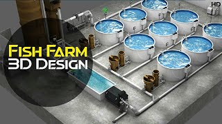 Fish Farm 3D Design | Fish Pond Design 3D Animation | Discover Agriculture