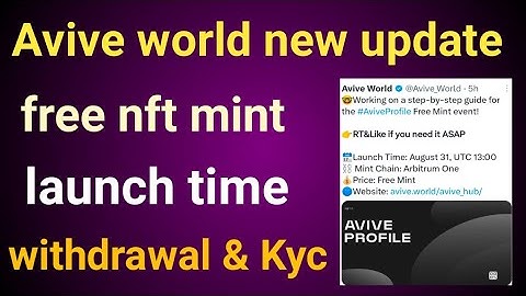 Avive Launch Free NFT। Avive Hub Launch KYC। Avive Connect Wallet Metamask