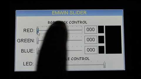 018 SLIDER DEMO emWin STemWin STM32 STM32F7