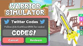 all secret codes for roblox warrior simulator