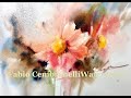 Watercolor/Aquarela - Demo Wet on Wet Red Flower (WITH AUDIO)