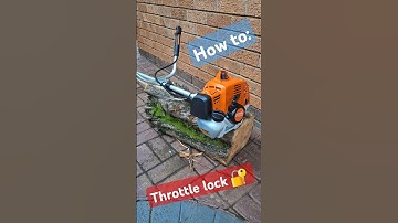 How to engage throttle lock on a Stihl brush cutter. #fs230 #michaelstoolbench #stihl #brushcutter