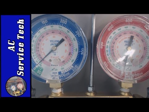 R 22 R 410A Refrigerants Checking The Charge Vapor