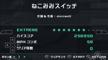 Project Diva Extend Cat ears switch Extreme Difficulty Standard Rank PPSSPP