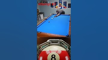3-Railer into the Side pocket 🎱    ‎⁨@ronthepoolstudent⁩     #pool #billiards #8ballpool #trickshots