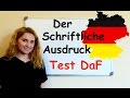 Tipps für den SCHRIFTLICHEN AUSDRUCK// TestDAF Preparation // Deutsch B1