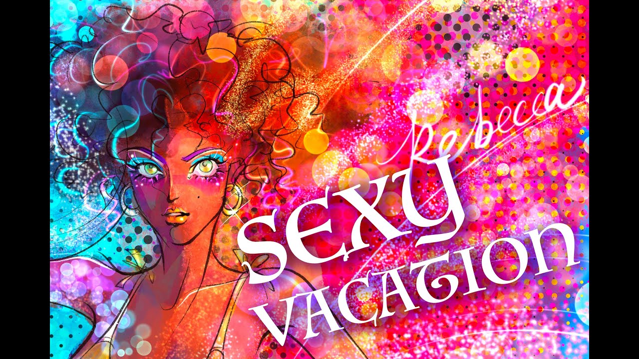 Fashion model in  bikini--how bling bling time flies! ipadpro procreate sexy girl