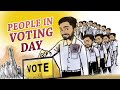 Peoples in election day