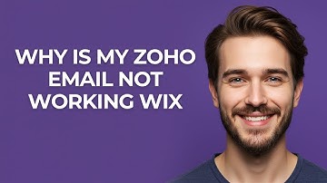 Why Is My Zoho Email Not Working Wix - GUIDE!