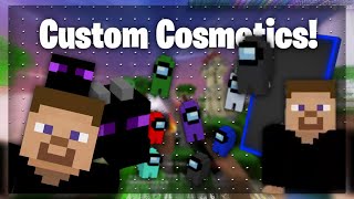 Custom Cosmetics Mod for MCPE! | Among Us, Animated Capes and More!