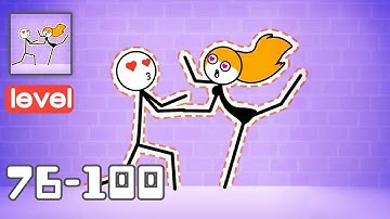 Through the Wall - Gameplay Walkthrough - All Levels 76-100 - Funny Stickman run Puzzle Game