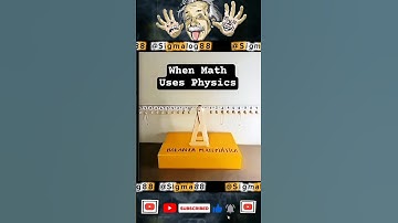 When Math Uses Physics 😱 #sigma #physics #matematika #science #shorts