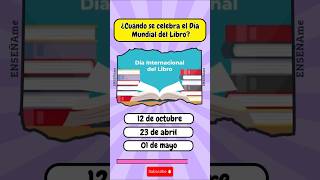 🎯Cuanto sabes de cultura general #enseñame #trivia #quiz  #diadellibro #playquiz  #libro