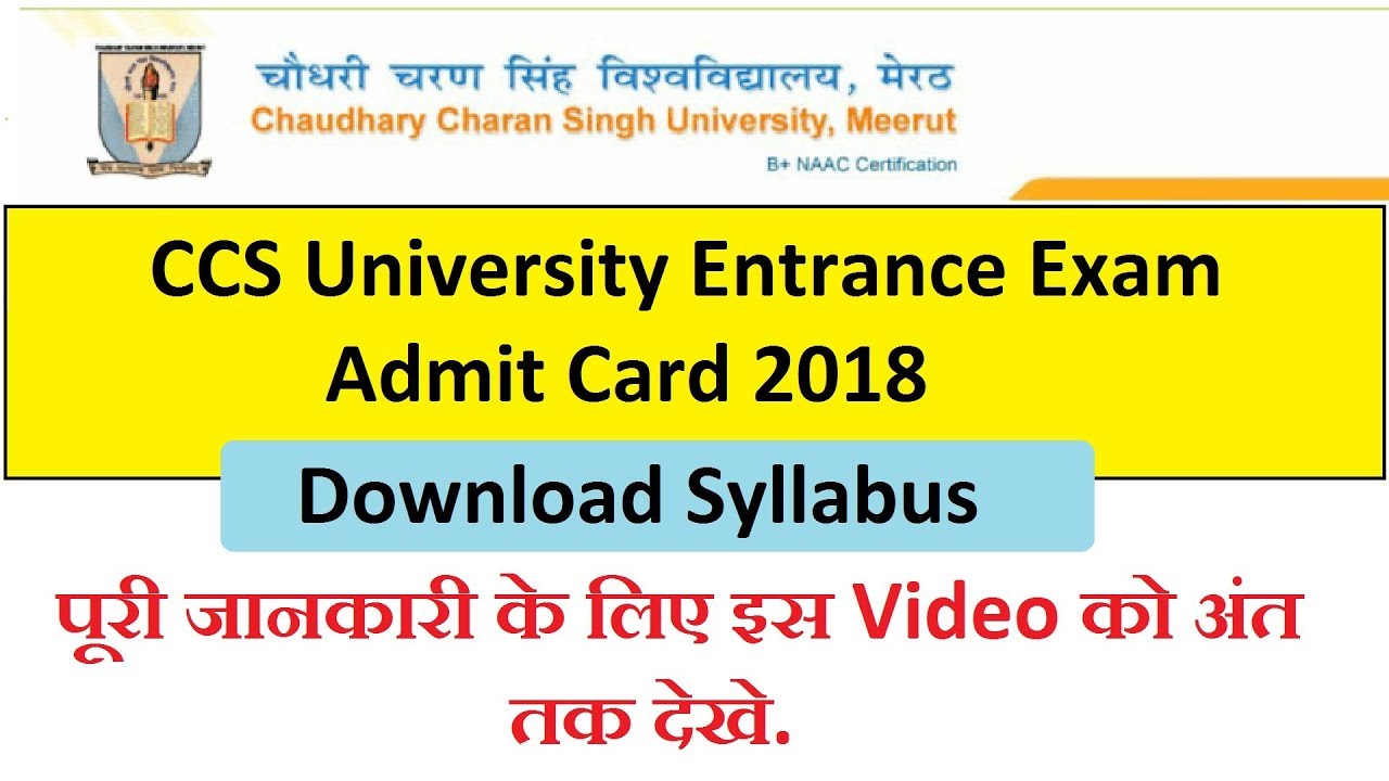 phd entrance exam ccs university meerut