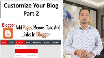 how to create menu and submenu in blogger Complete Blogging Course By Digital Sudhir 2021