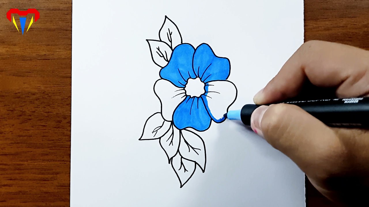 Blue Flower Painting PNG Transparent Images Free Download | Vector Files |  Pngtree