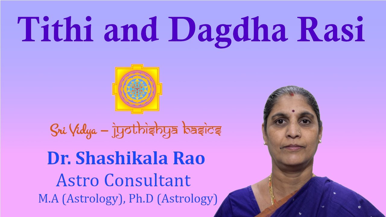 Relationship Between Tithi And Dagdha Rasi Jyothishya Basics English 