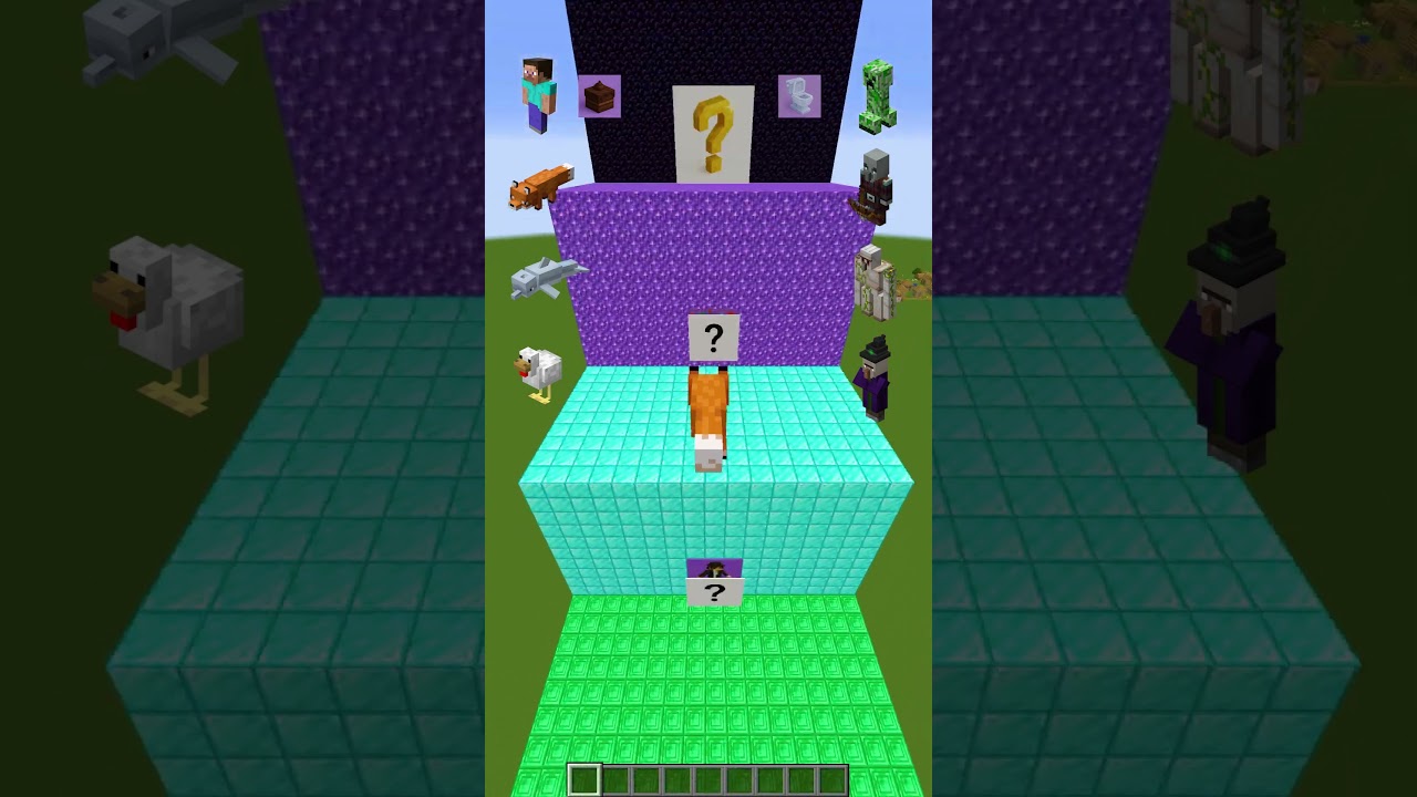 Minecraft – Which creature jumps the farthest!