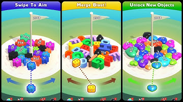 Merge Blocks 3D - 2048 Puzzle (Gameplay Android)