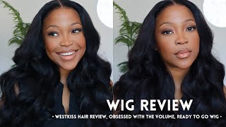 WIG REVIEW: Westkiss Hair | Ready to wear ocean wave wig install | Pre-cut & bouncy layered curls