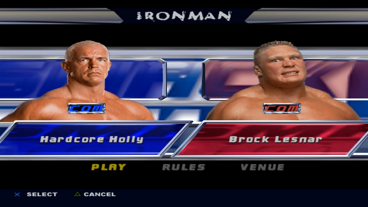 WWE SmackDown! Shut Your Mouth - Hardcore Holly VS Brock Lesnar (IRONMAN)