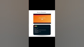 Create a Modern Sticky Navbar with HTML & CSS | Beginner Web Development Project   #StickyNavbar