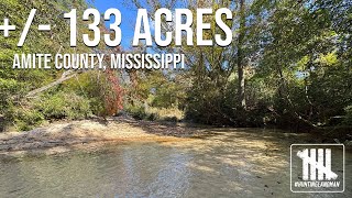 133+- acres for sale in Amite County, MS with home and shop surrounded by the Homochitto Forest