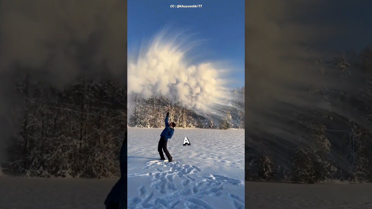 Когда трюк с горячей водой и снегом идет не по плану