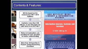 UGC-NET/SLET MCQs on Library & Information Science: UNIT-III & IV