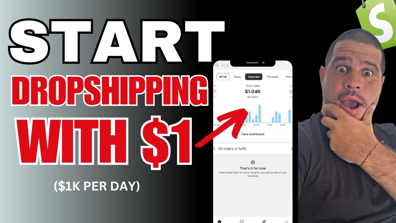 How To Start Shopify Dropshipping In 2024 WITH $1 | STEP BY STEP | NO ...
