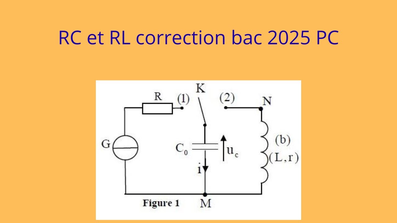 RC et RL correction bac 2025 PC