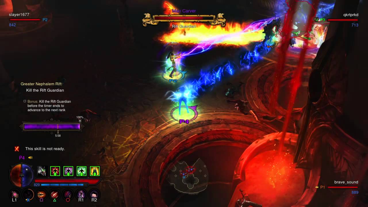 Diablo3 / PS4 / GR 70 / 4player / legit (with monk)